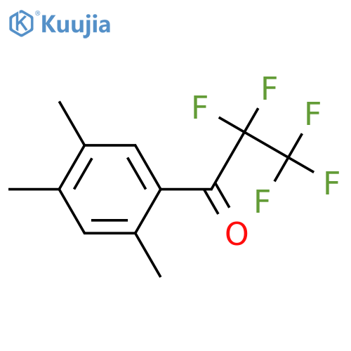 2,2,3,3,3-pentafluoro-1-(2,4,5-trimethylphenyl)propan-1-one structure