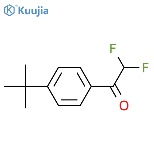 1-(4-tert-butylphenyl)-2,2-difluoroethan-1-one structure