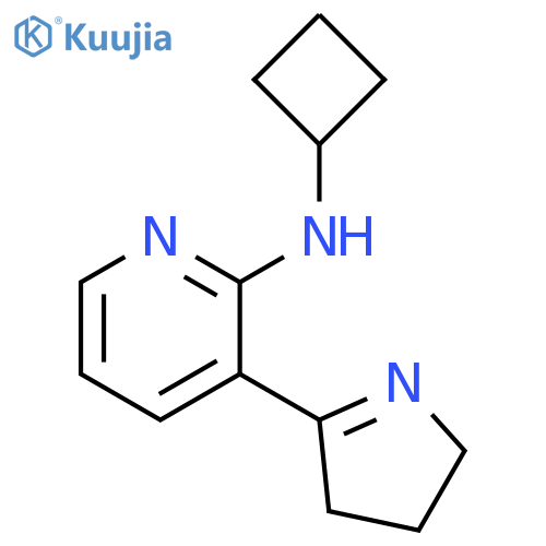 Cyclobutyl-[3-(4,5-dihydro-3H-pyrrol-2-yl)-pyridin-2-yl]-amine structure