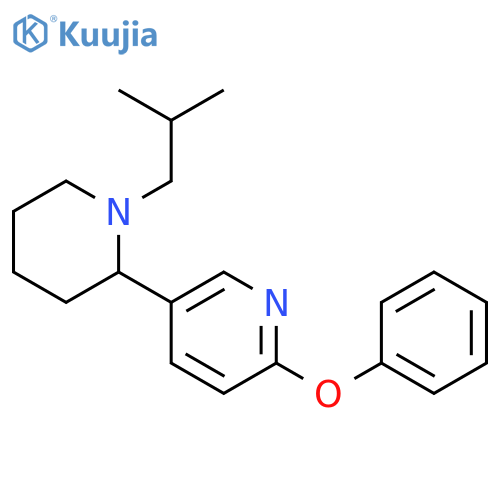 1-Isobutyl-6-phenoxy-1,2,3,4,5,6-hexahydro-[2,3]bipyridinyl structure