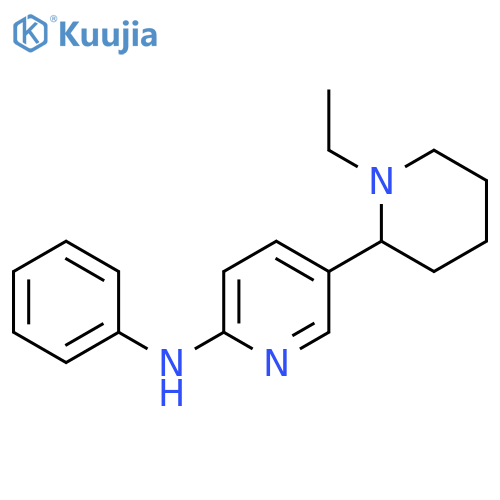5-(1-Ethylpiperidin-2-yl)-N-phenylpyridin-2-amine structure