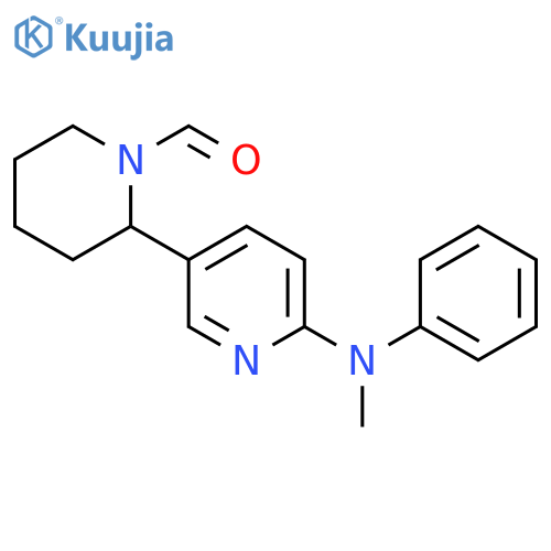 6-(Methyl-phenyl-amino)-3,4,5,6-tetrahydro-2H-[2,3]bipyridinyl-1-carbaldehyde structure