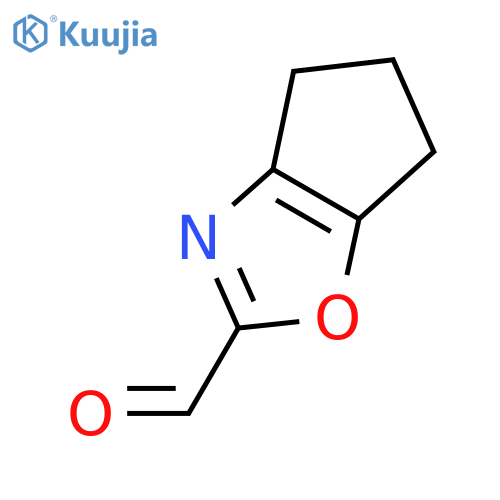 4H,5H,6H-cyclopenta[d][1,3]oxazole-2-carbaldehyde structure