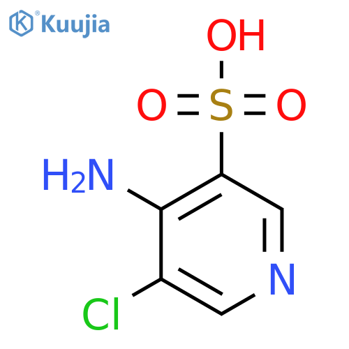 4-Amino-5-chloropyridine-3-sulfonic acid structure
