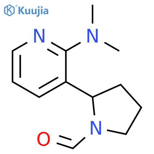 2-(2-Dimethylamino-pyridin-3-yl)-pyrrolidine-1-carbaldehyde structure
