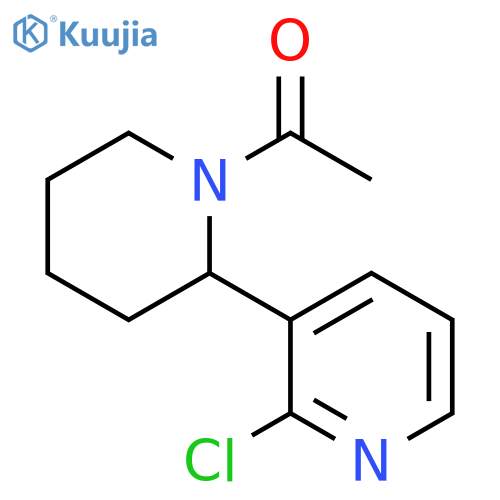 1-(2-Chloro-3,4,5,6-tetrahydro-2H-[2,3]bipyridinyl-1-yl)-ethanone structure
