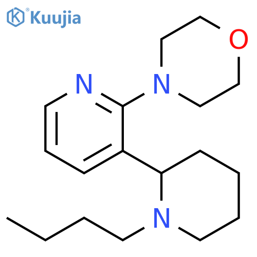 1-Butyl-2-morpholin-4-yl-1,2,3,4,5,6-hexahydro-[2,3]bipyridinyl structure