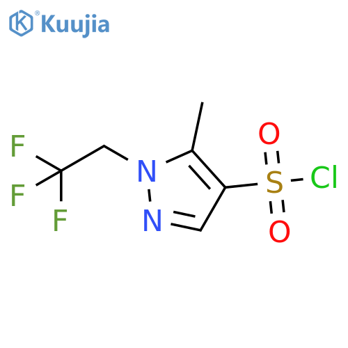 5-methyl-1-(2,2,2-trifluoroethyl)-1H-pyrazole-4-sulfonyl chloride structure
