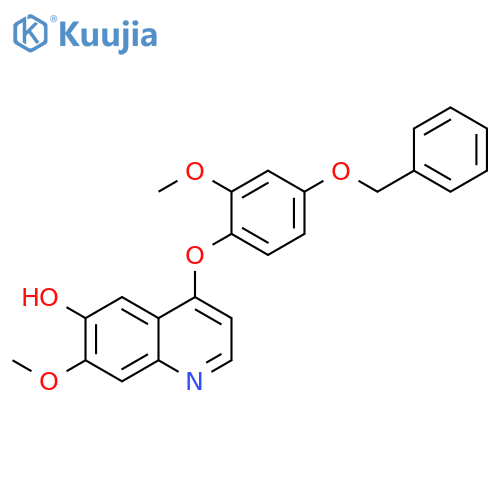 4-(4-(Benzyloxy)-2-methoxyphenoxy)-7-methoxyquinolin-6-ol structure
