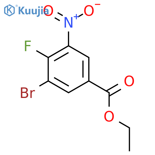 Ethyl 3-bromo-4-fluoro-5-nitrobenzoate structure