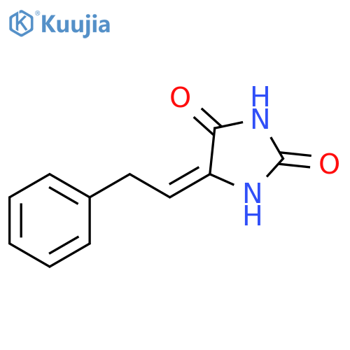 5-(2-phenylethylidene)imidazolidine-2,4-dione structure
