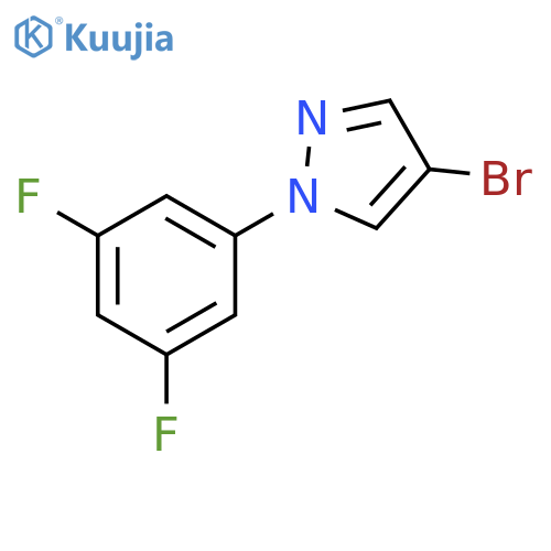 4-Bromo-1-(3,5-difluorophenyl)pyrazole structure