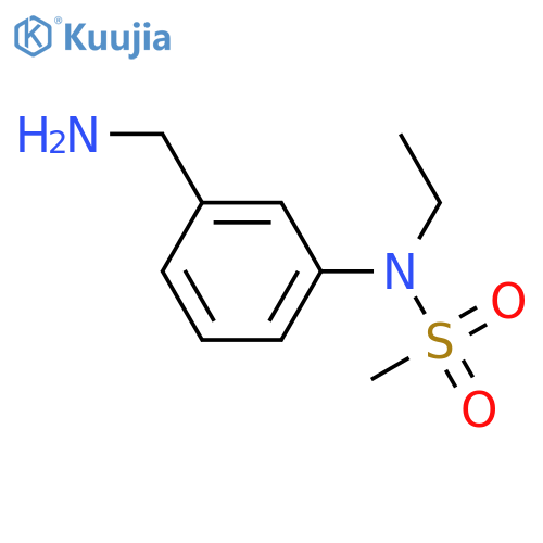 N-3-(aminomethyl)phenyl-N-ethylmethanesulfonamide structure