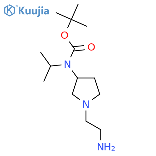 [1-(2-Amino-ethyl)-pyrrolidin-3-yl]-isopropyl-carbamic acid tert-butyl ester structure