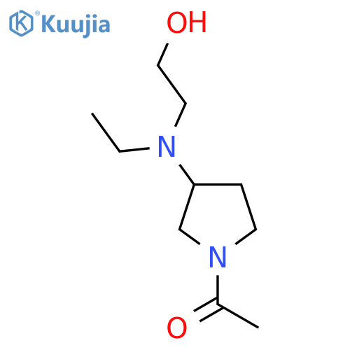 1-{3-[Ethyl-(2-hydroxy-ethyl)-amino]-pyrrolidin-1-yl}-ethanone structure
