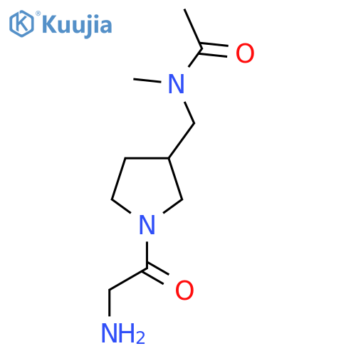 N-[1-(2-Amino-acetyl)-pyrrolidin-3-ylmethyl]-N-methyl-acetamide structure