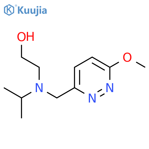 2-[Isopropyl-(6-methoxy-pyridazin-3-ylmethyl)-amino]-ethanol structure