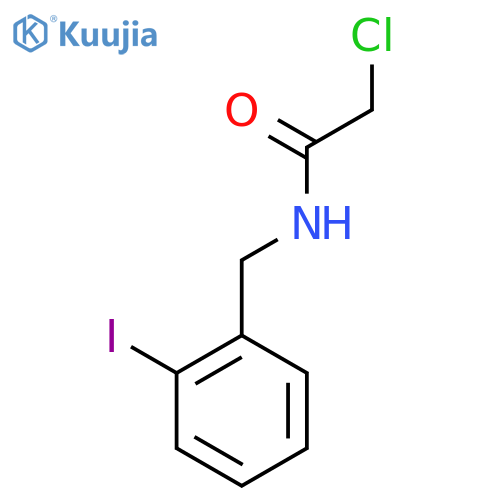 2-Chloro-N-(2-iodo-benzyl)-acetamide structure