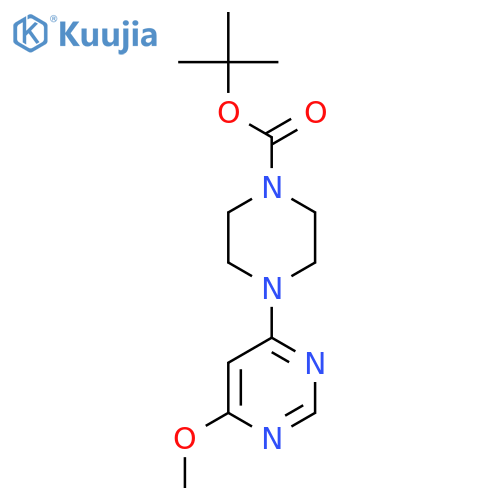 tert-Butyl 4-(6-methoxypyrimidin-4-yl)piperazine-1-carboxylate structure