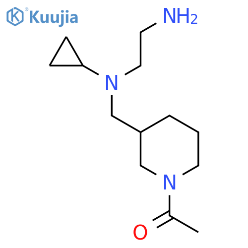 1-(3-{[(2-Amino-ethyl)-cyclopropyl-amino]-methyl}-piperidin-1-yl)-ethanone structure