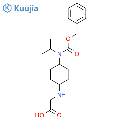 [4-(Benzyloxycarbonyl-isopropyl-amino)-cyclohexylamino]-acetic acid structure