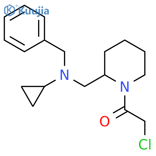 1-{2-[(Benzyl-cyclopropyl-amino)-methyl]-piperidin-1-yl}-2-chloro-ethanone structure