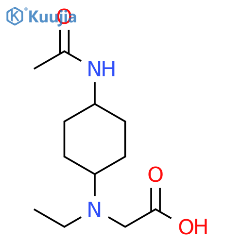 [(4-AcetylaMino-cyclohexyl)-ethyl-aMino]-acetic acid structure