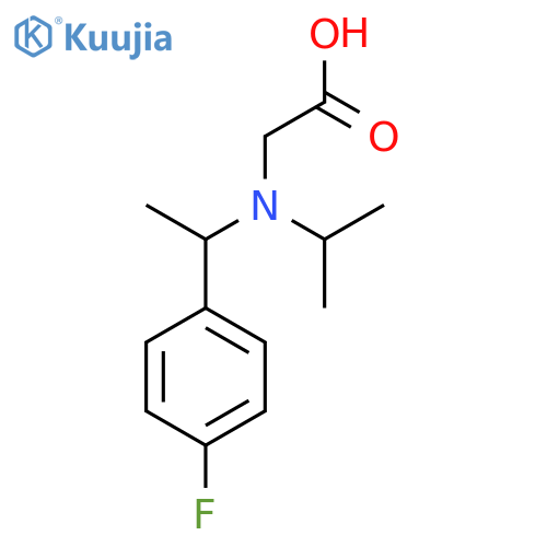 {[1-(4-Fluoro-phenyl)-ethyl]-isopropyl-amino}-acetic acid structure