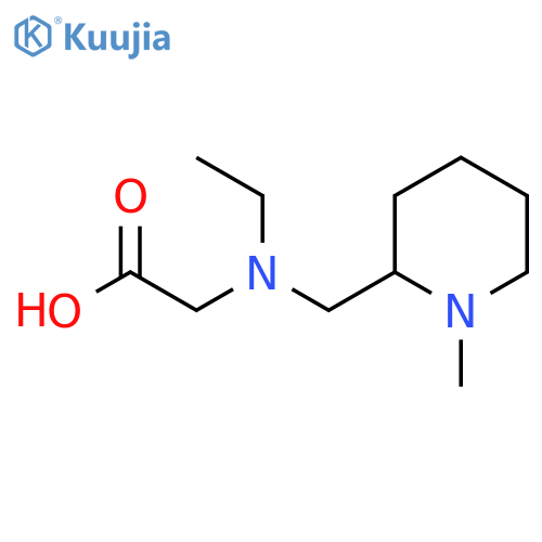 [Ethyl-(1-methyl-piperidin-2-ylmethyl)-amino]-acetic acid structure
