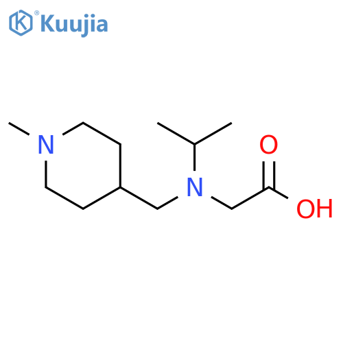 [Isopropyl-(1-methyl-piperidin-4-ylmethyl)-amino]-acetic acid structure