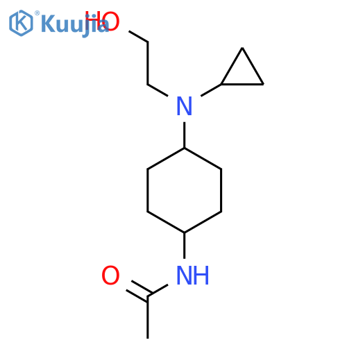 N-{4-[Cyclopropyl-(2-hydroxy-ethyl)-amino]-cyclohexyl}-acetamide structure