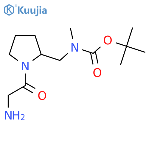 [1-(2-Amino-acetyl)-pyrrolidin-2-ylmethyl]-methyl-carbamic acid tert-butyl ester structure