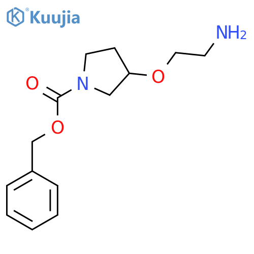 3-(2-Amino-ethoxy)-pyrrolidine-1-carboxylic acid benzyl ester structure