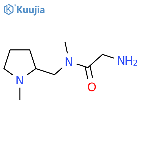 2-Amino-N-methyl-N-(1-methyl-pyrrolidin-2-ylmethyl)-acetamide structure