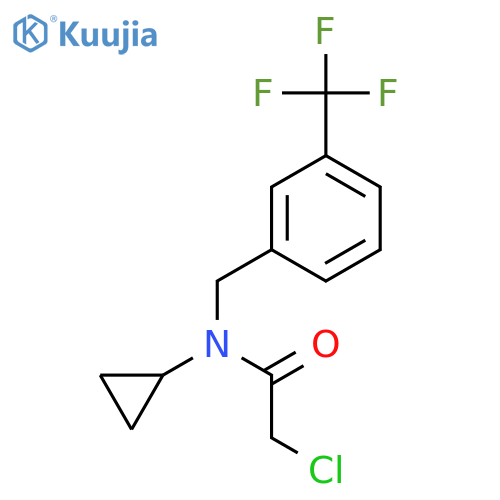 2-Chloro-N-cyclopropyl-N-(3-trifluoromethyl-benzyl)-acetamide structure