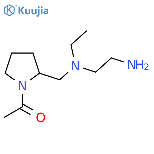 1-(2-{[(2-Amino-ethyl)-ethyl-amino]-methyl}-pyrrolidin-1-yl)-ethanone structure