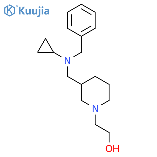 2-{3-[(Benzyl-cyclopropyl-amino)-methyl]-piperidin-1-yl}-ethanol structure