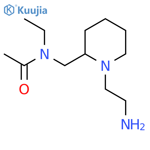 N-[1-(2-Amino-ethyl)-piperidin-2-ylmethyl]-N-ethyl-acetamide structure