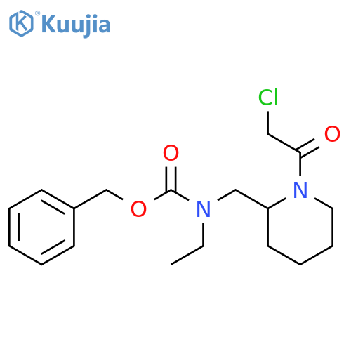 [1-(2-Chloro-acetyl)-piperidin-2-ylMethyl]-ethyl-carbaMic acid benzyl ester structure