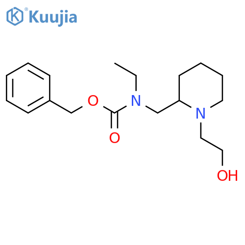 Ethyl-[1-(2-hydroxy-ethyl)-piperidin-2-ylmethyl]-carbamic acid benzyl ester structure