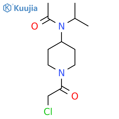 N-[1-(2-Chloro-acetyl)-piperidin-4-yl]-N-isopropyl-acetamide structure