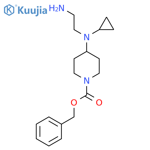 4-[(2-Amino-ethyl)-cyclopropyl-amino]-piperidine-1-carboxylic acid benzyl ester structure