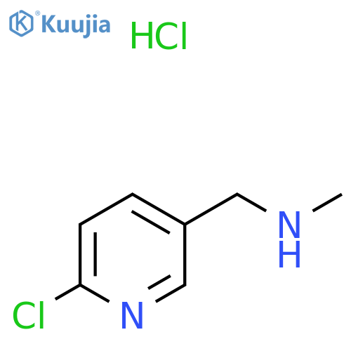 (6-Chloro-pyridin-3-ylmethyl)-methyl-amine hydrochloride structure