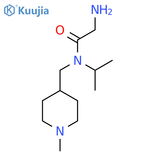 2-Amino-N-isopropyl-N-(1-methyl-piperidin-4-ylmethyl)-acetamide structure