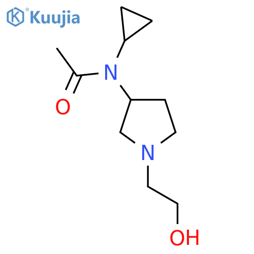 N-Cyclopropyl-N-[1-(2-hydroxy-ethyl)-pyrrolidin-3-yl]-acetamide structure