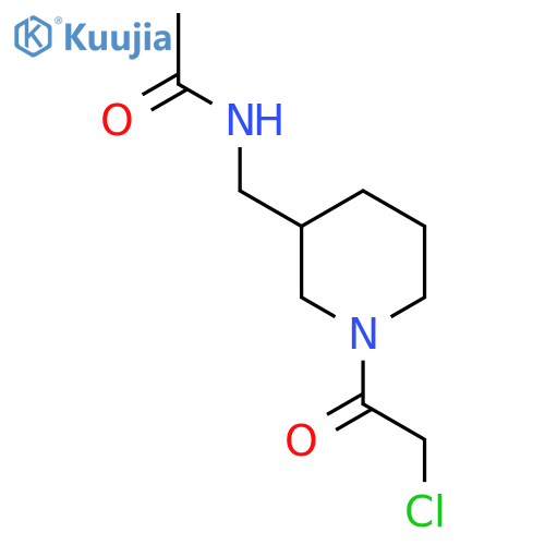 N-[1-(2-Chloro-acetyl)-piperidin-3-ylmethyl]-acetamide structure