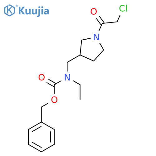 [1-(2-Chloro-acetyl)-pyrrolidin-3-ylmethyl]-ethyl-carbamic acid benzyl ester structure
