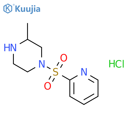 3-Methyl-1-(pyridin-2-ylsulfonyl)piperazine hydrochloride structure