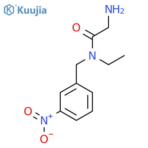 2-Amino-N-ethyl-N-(3-nitro-benzyl)-acetamide structure