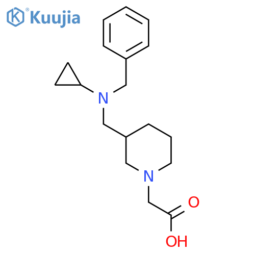 {3-[(Benzyl-cyclopropyl-amino)-methyl]-piperidin-1-yl}-acetic acid structure